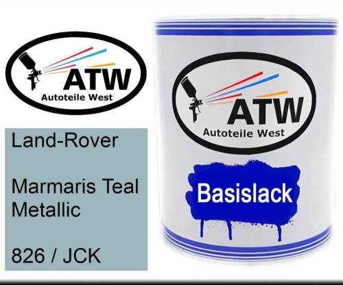 Land-Rover, Marmaris Teal Metallic, 826 / JCK: 1L Lackdose, von ATW Autoteile West.